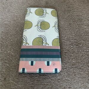 Anthropologie Yellow and Pink Patterned Wallet
